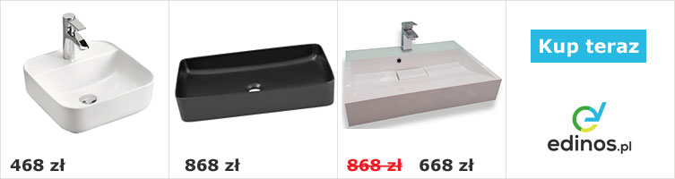 Umywalki łazienkowe z oferty sklepu Edinos.pl 