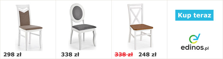 Eleganckie białe krzesła z oferty sklepu Edinos.pl 