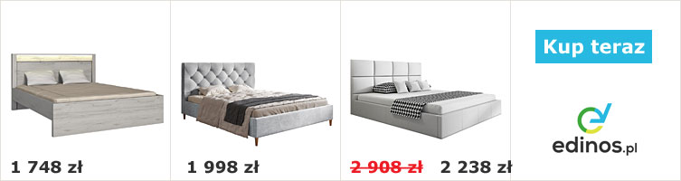 Białe łóżka z oferty sklepu Edinos.pl 