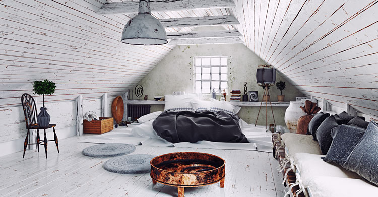 Sypialnia na poddaszu – jak praktycznie i z pomysłem urządzić wnętrze do relaksu?￼