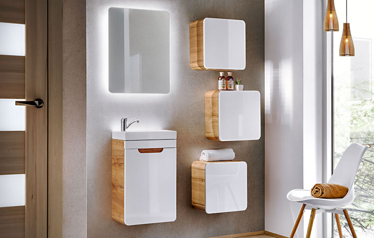 Oświetlenie łazienki urządzonej w nowoczesnym stylu